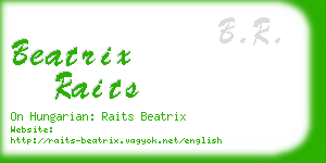 beatrix raits business card